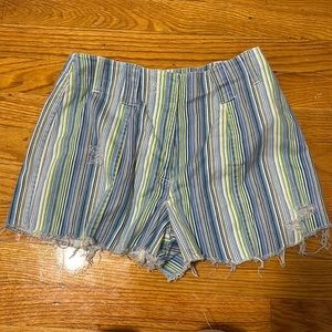 High waist multicolor shorts